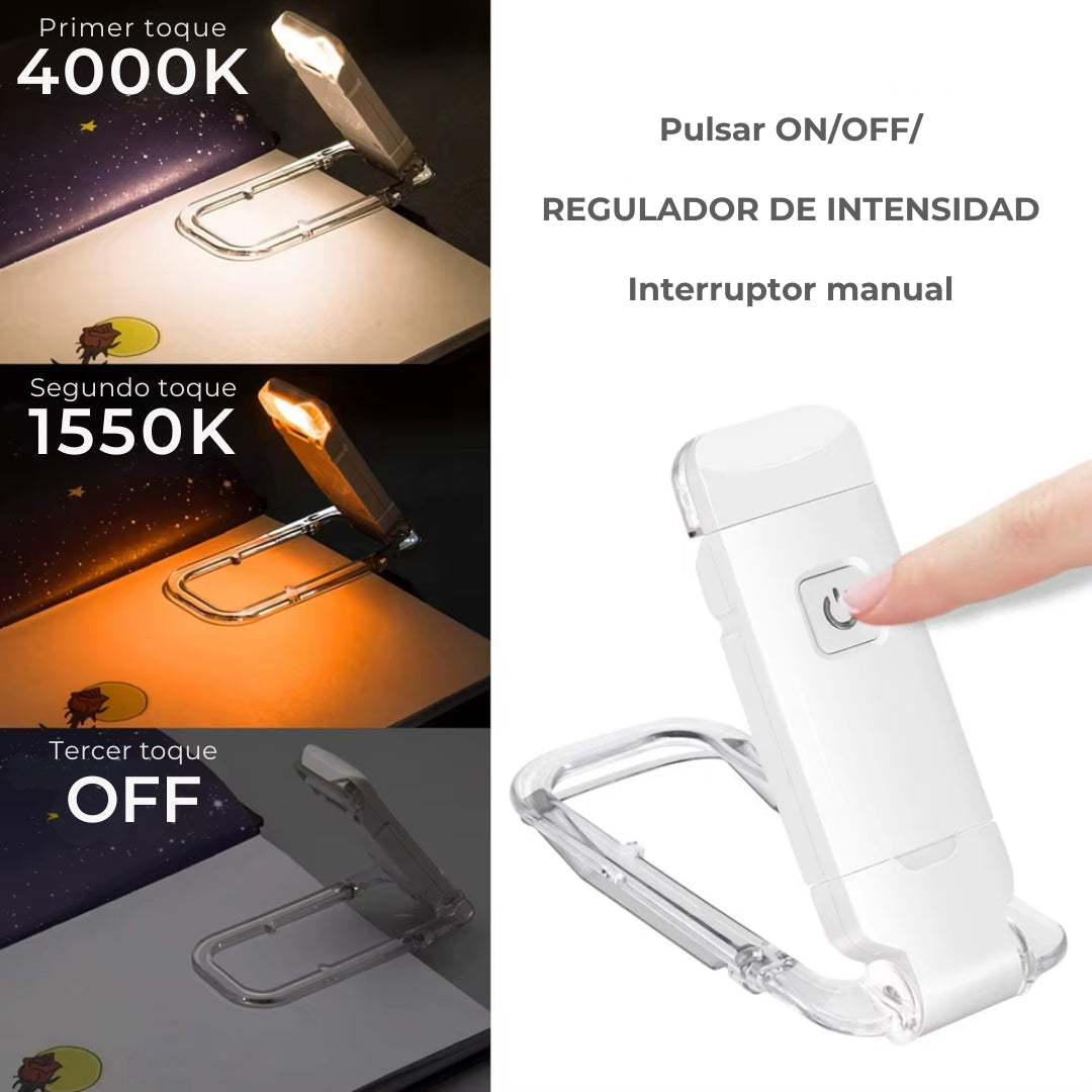 Luz de lectura con brillo ajustable