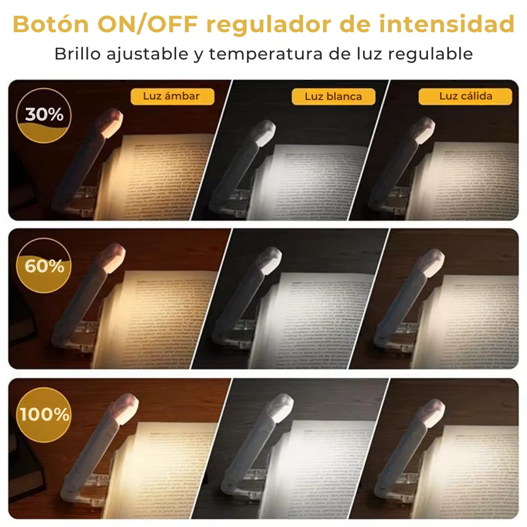 Luz de lectura con brillo ajustable