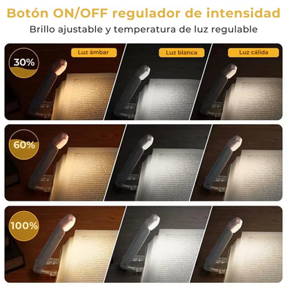 Luz de lectura con brillo ajustable