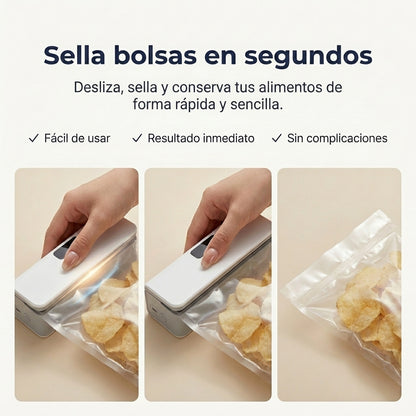 Sellador de bolsas de plástico magnético